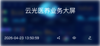 云光医养业务大屏